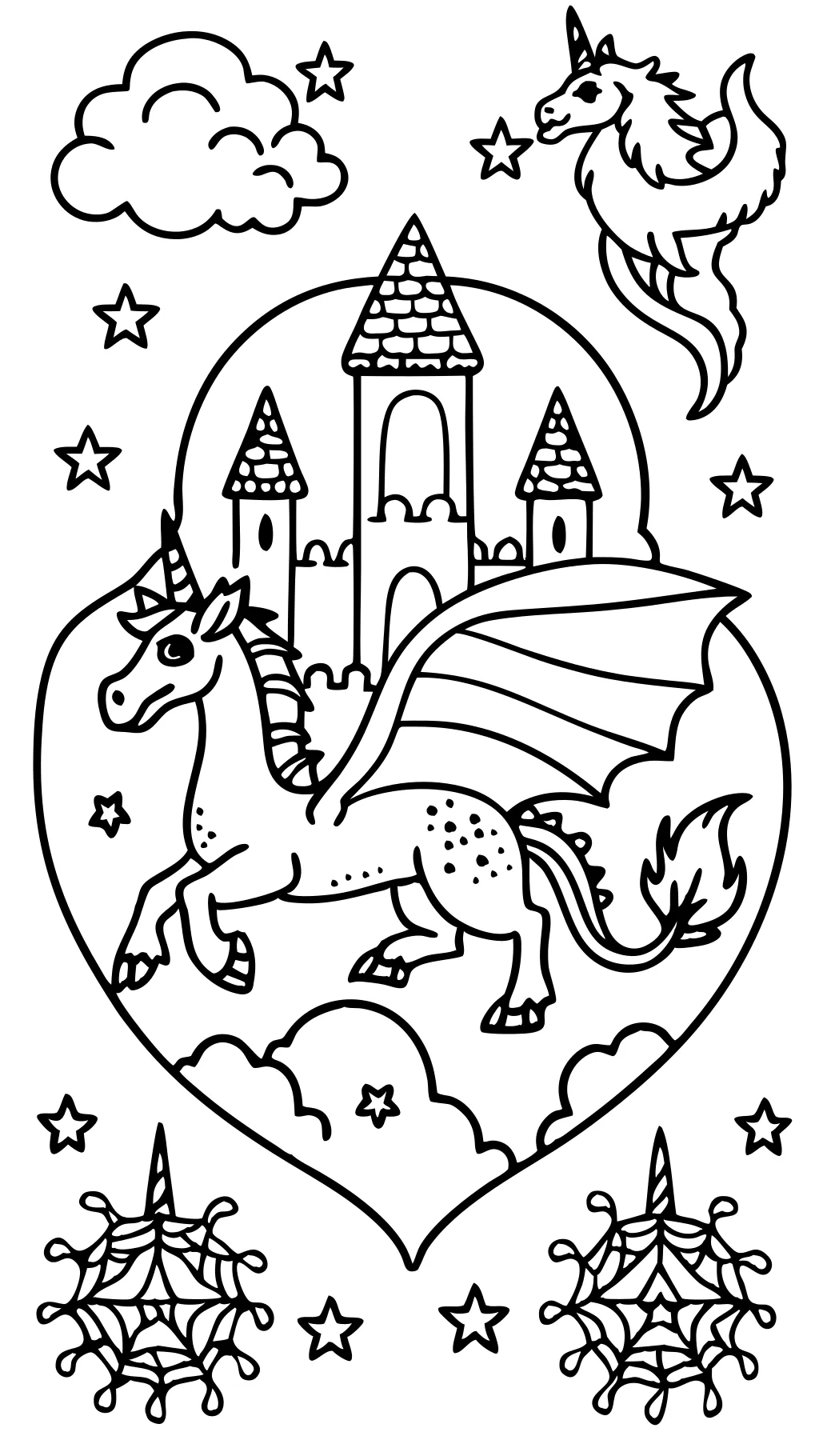 coloring pages of mythical creatures